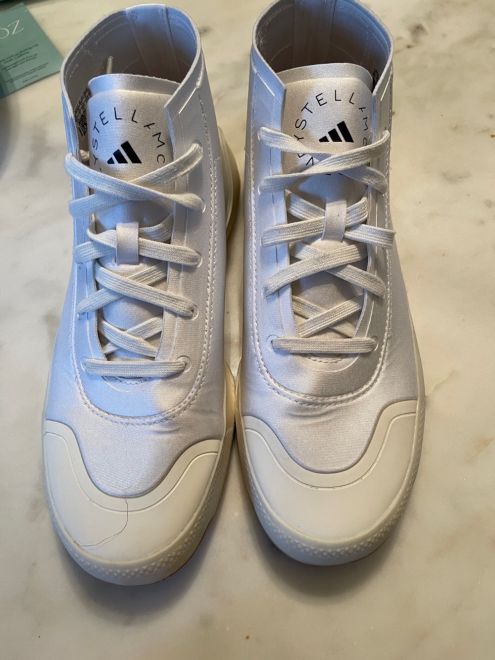 Adidas by Stella McCartney White High-Top Sneakers